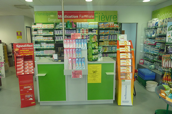 Espace comptoir double pharmacie