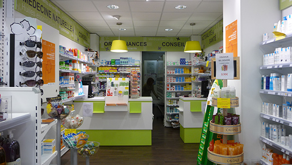 Espace intérieur pharmacie 