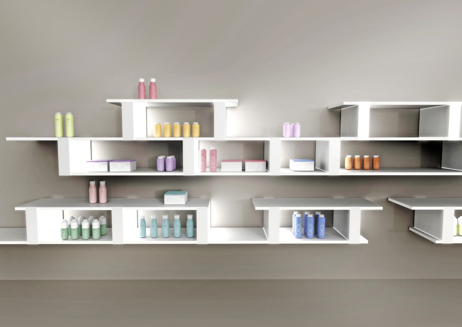 Mobilier mural pour pharmacie