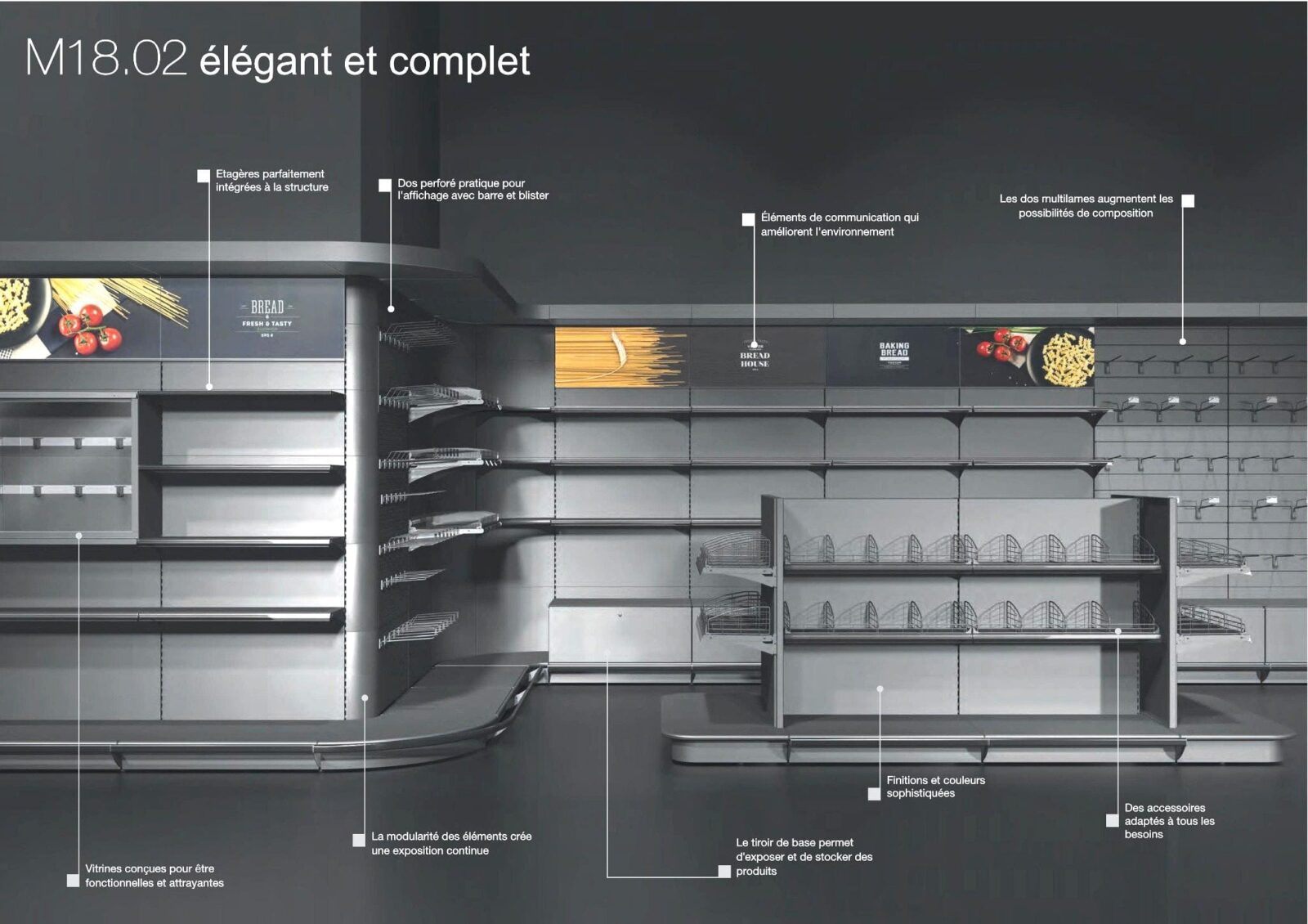 panneaux multilames agencement magasin mobilier mural merchandising optimisation espace vente rayonnage