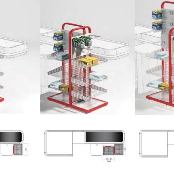 Mobilier pour supermarché , supérette , hypermarché , magasin de distribution alimentaire