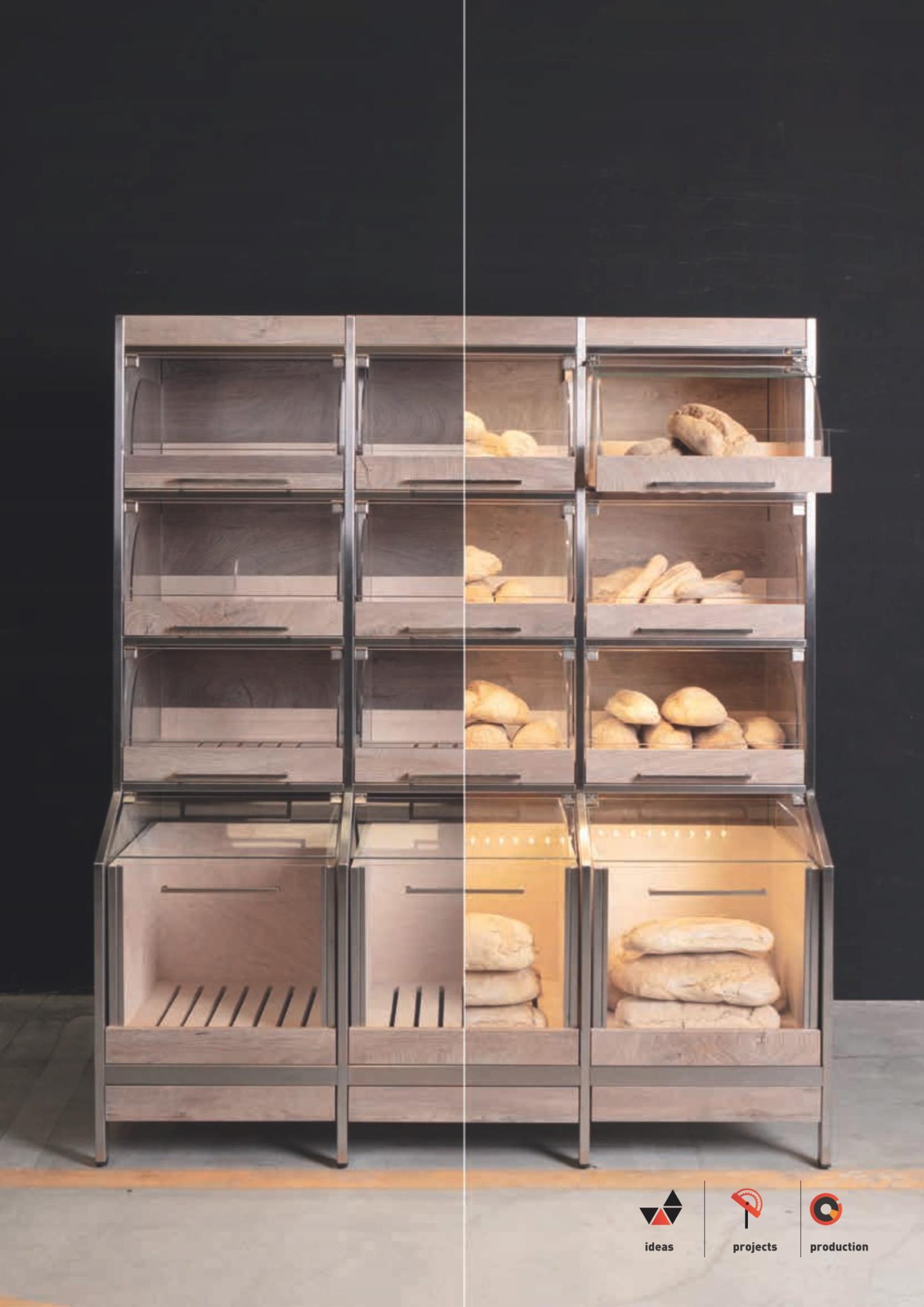 Mobilier libre service boulangerie