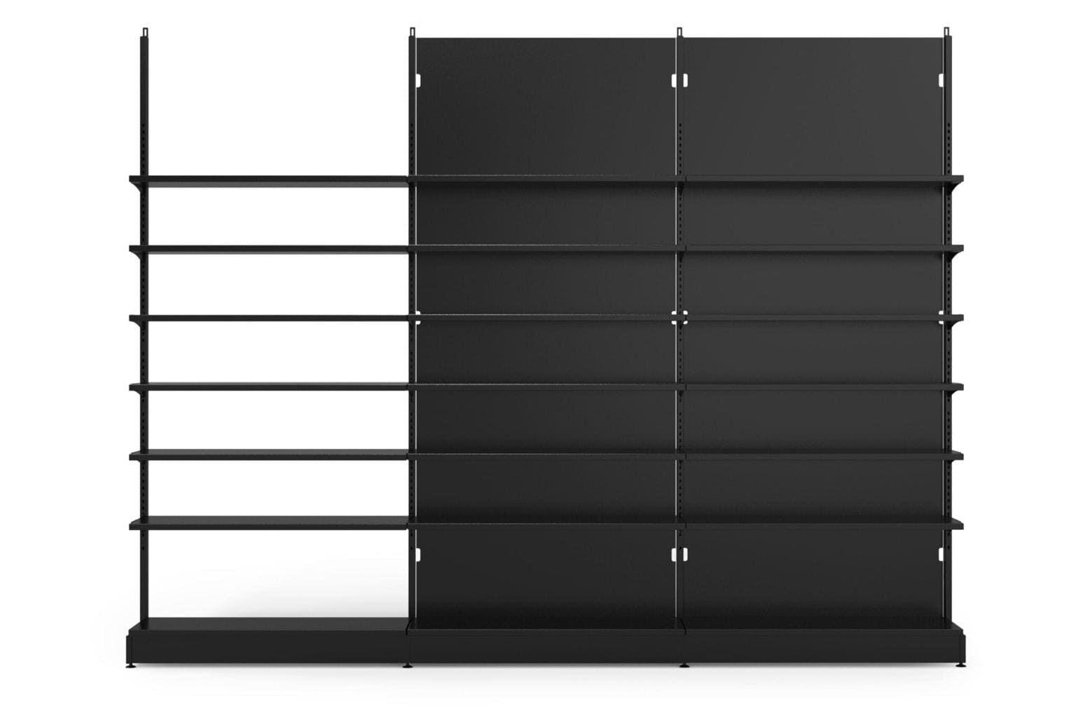 Mobilier de magasin modulaire avec ou sans fond permettant d’optimiser les coûts d’agencement selon les besoins du point de vente