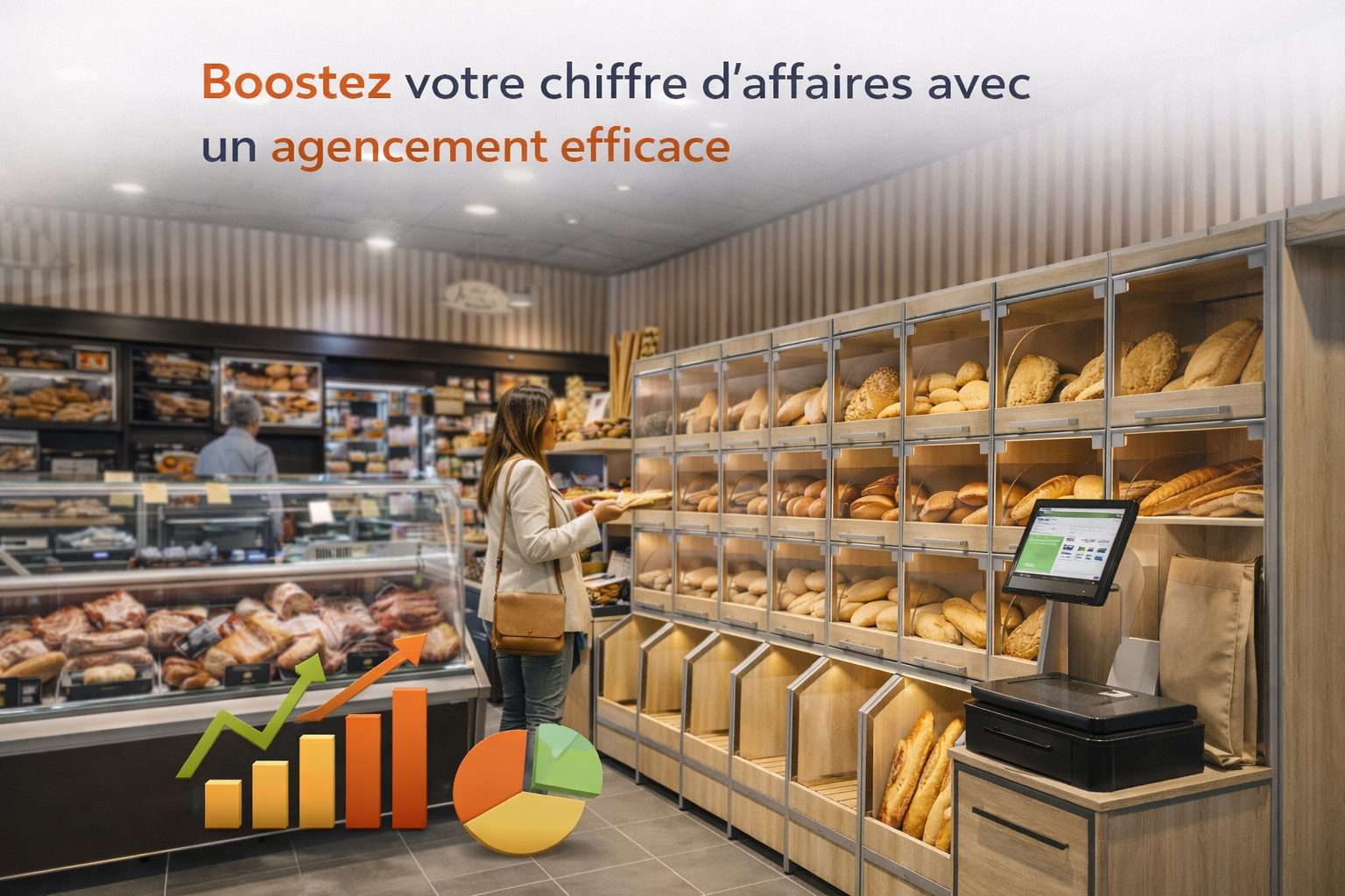 Un agencement optimisé qui guide le client, valorise les produits et génère plus d’achats en libre-service.