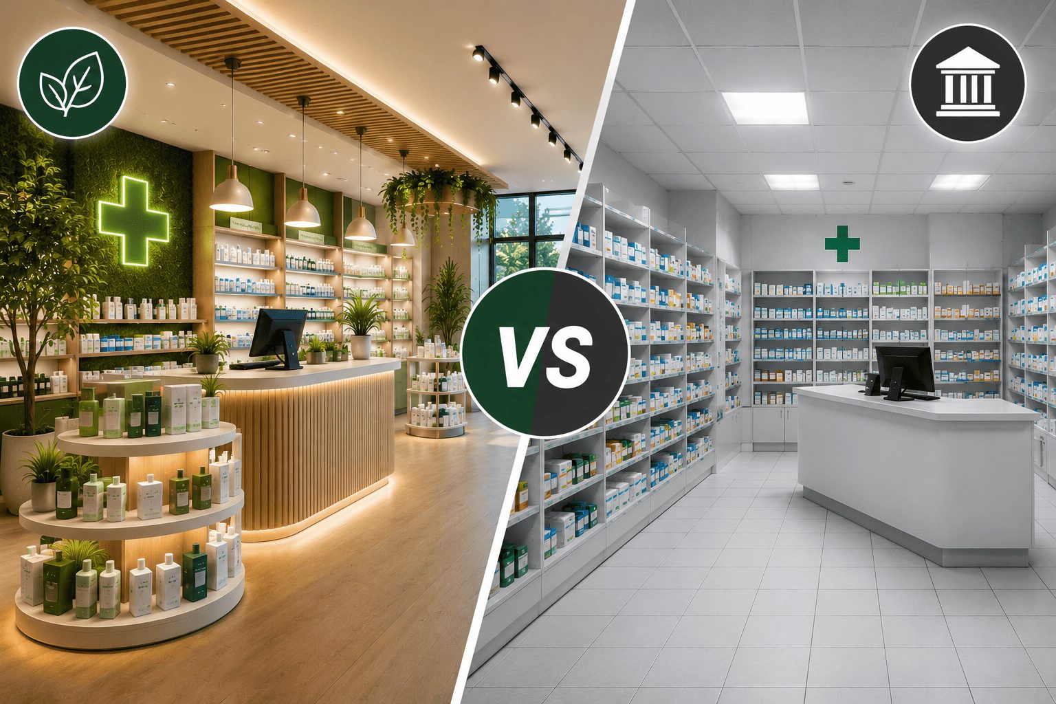 Aménagement pharmacie moderne vs traditionnelle : quel impact réel sur vos ventes et l’expérience client ?